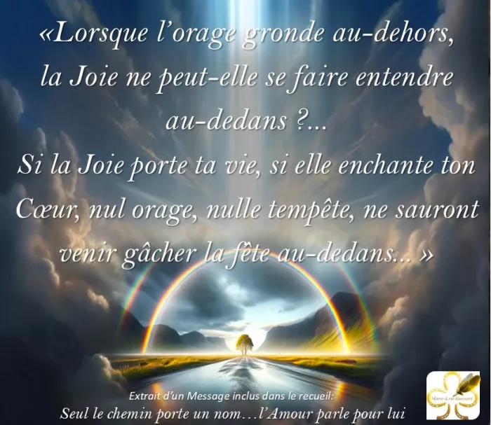 Si la joie porte ta vie... 
