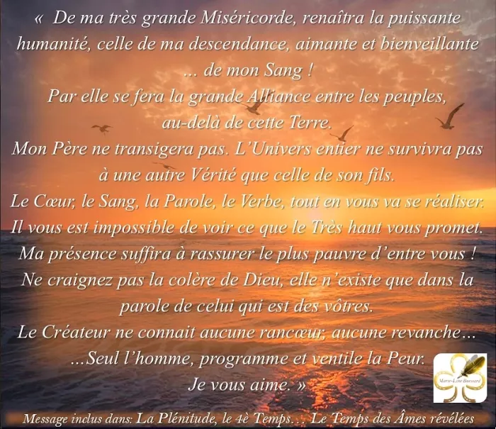 De ma très grande miséricorde... 
